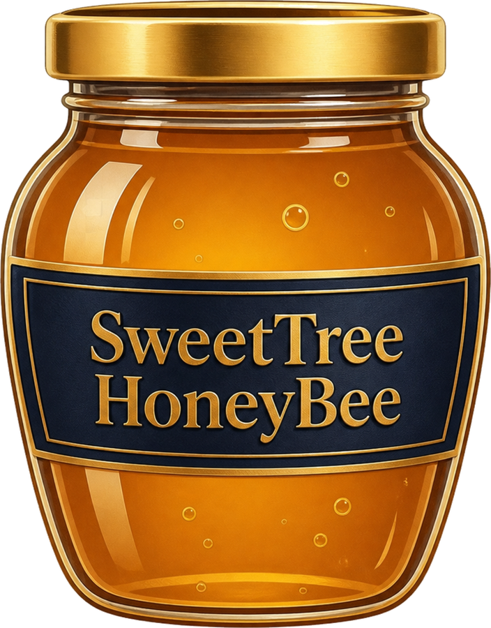 Jar of SweetTree HoneyBee Sourwood honey